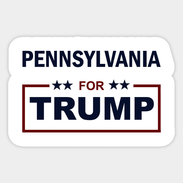 Pennsylvania for Trump Sticker by ESDesign